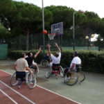 Basket in sedia a rotelle al Sotto Gamba Game
