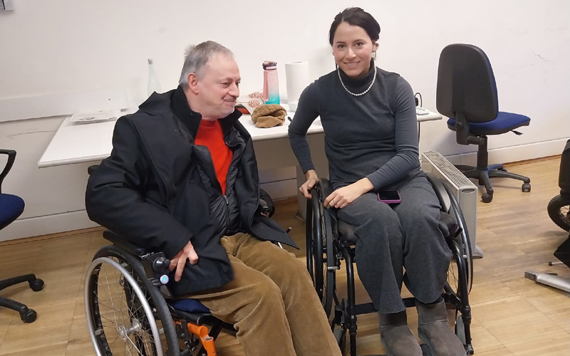 Alessandro Rizzello coordinatore del Disability Pride Toscana 2025 incontra la consigliera metropolitana Dottoressa Michela Monaco
